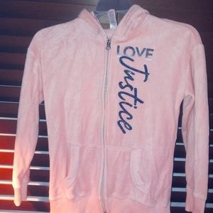 Justice Fleece Jacket Girls size 7